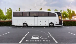 Elektrischer Stadtbus an Ladestation, Bundesförderung Elektrobusse 2026